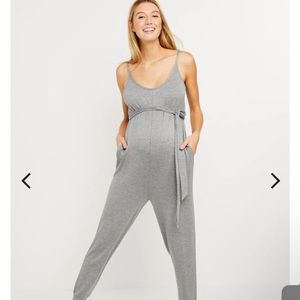 Motherhood - THE ESSENTIAL FRENCH TERRY MATERNITY JUMPSUIT